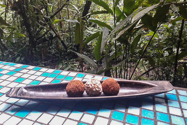 Up in the Hill Coffee Shop chocolate truffles.