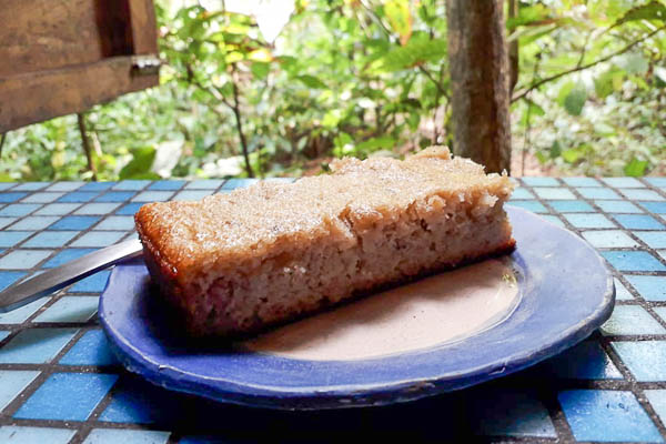 The banana bread from Up in the Hill is the favorite specialty of the guests.